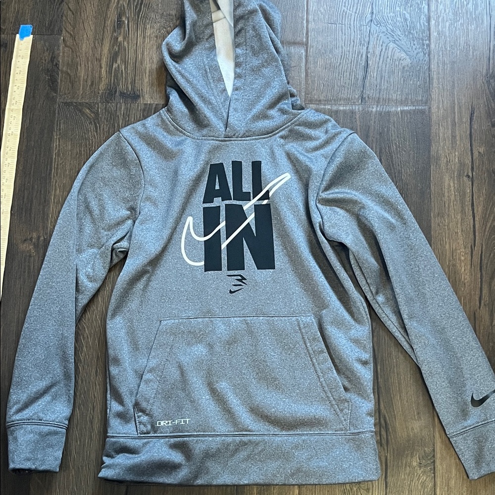 Nike Gray Dri-FIT Hoodie with Graphic